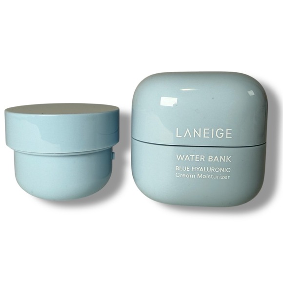 NEW Laneige Water Bank Blue Hyaluronic Cream Moisturizer + Refill Duo 2pc 50ml